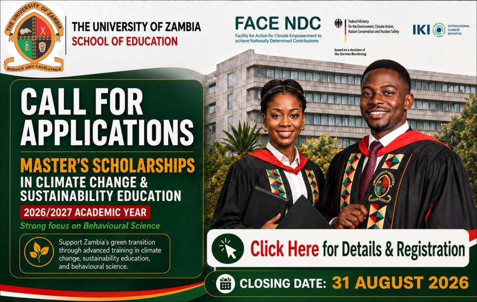 School of call for applications in Masters in climate change